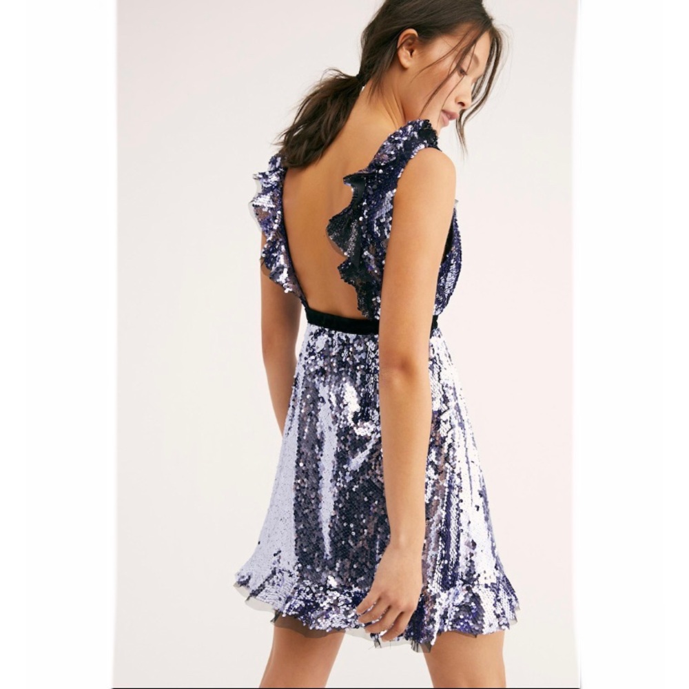 FREE PEOPLE | NWT Siren Sequin Dress Size 8 - Picture 2 of 10